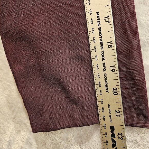 Liz Baker Essentials Skirt Suit Set Womens 16 Dark Purple notched Pleated career - Picture 6 of 12